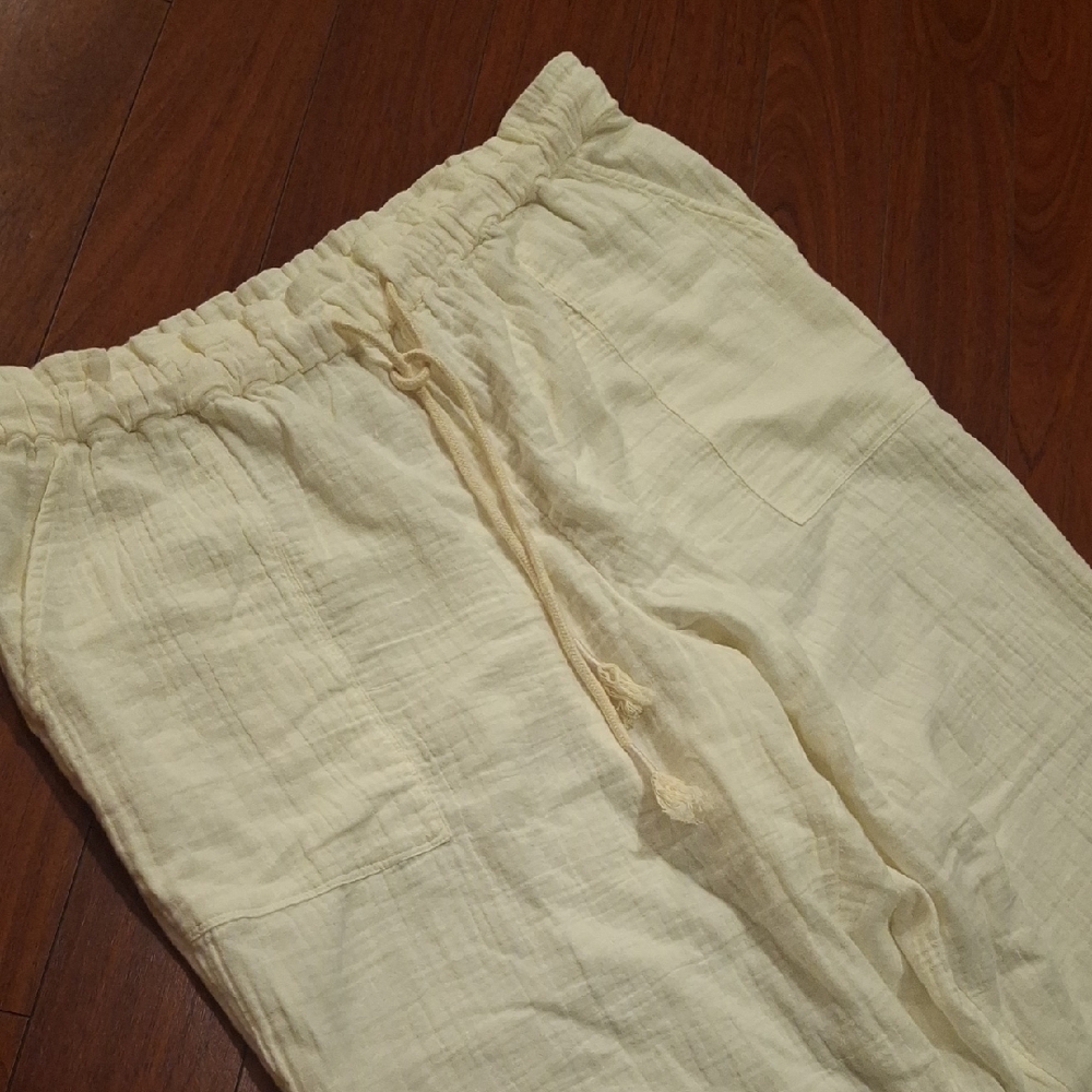 Madewell Off-White Drawstring Pants